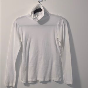 Turtle neck white long sleeve